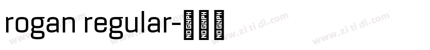 rogan regular字体转换